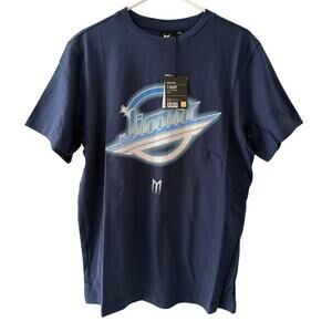 BTS Jimin Big Hit Vintage Retro Short Sleeves T-shirt Large Blue New With Tags